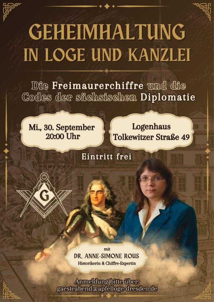 Ankündigung Dr. Rous, Chiffren